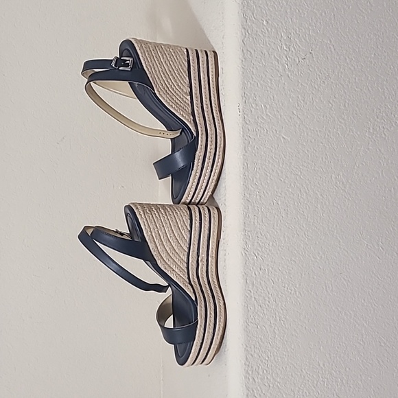 Michael Kors Navy Wedges - Picture 2 of 6